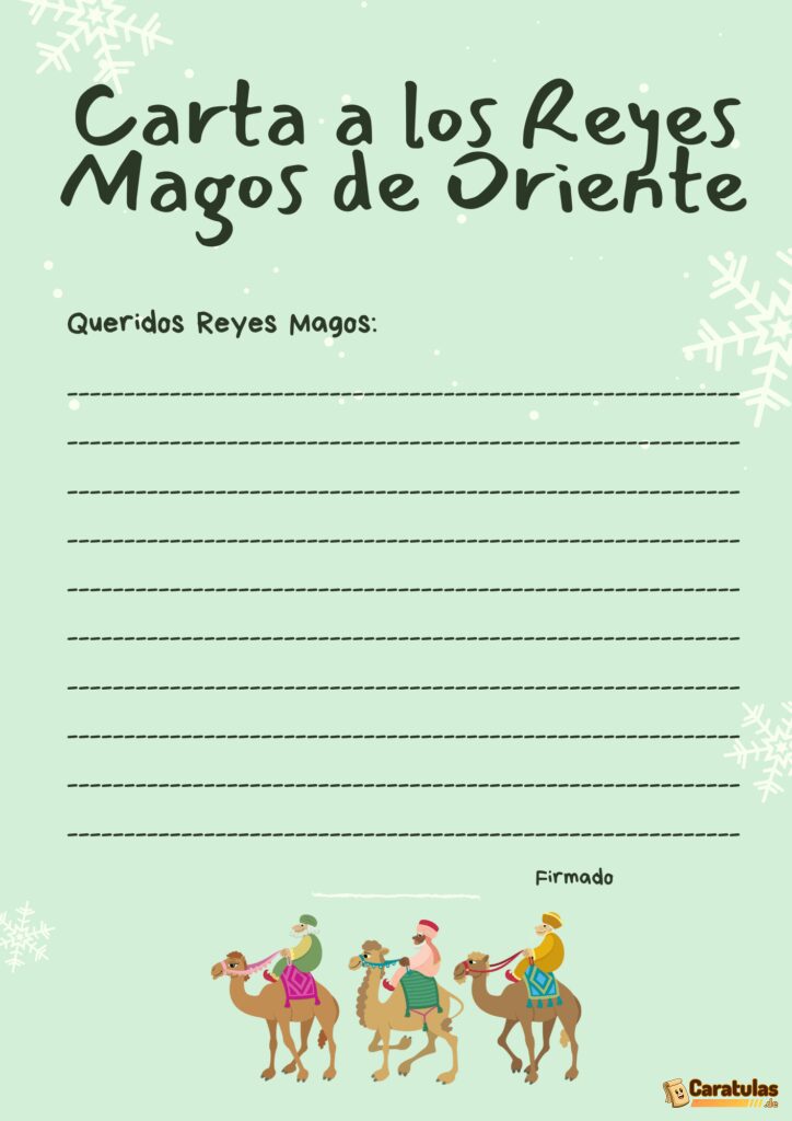 10 Cartas de los Reyes Magos para Imprimir: La Magia de la Navidad 16 10 Cartas de los Reyes Magos para Imprimir: La Magia de la Navidad